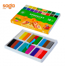 Пластилин "SAGA" 18цв 12906.