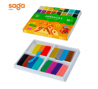 Пластилин "SAGA" 16цв 12905. 1/56