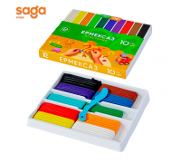 Пластилин "SAGA" 10цв 12903.1/20/80