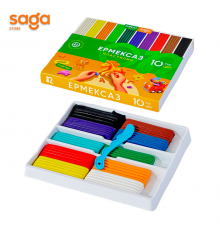 Пластилин "SAGA" 10цв 12903.