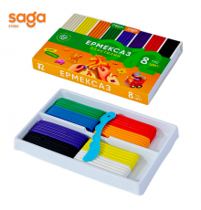 Пластилин "SAGA" 8цв 12902.