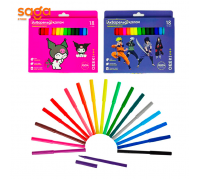 Фломастер Nukte 15401-18цв