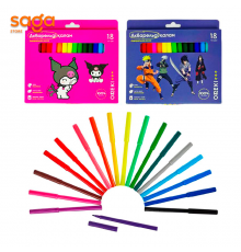 Фломастер Nukte 15401-18цв