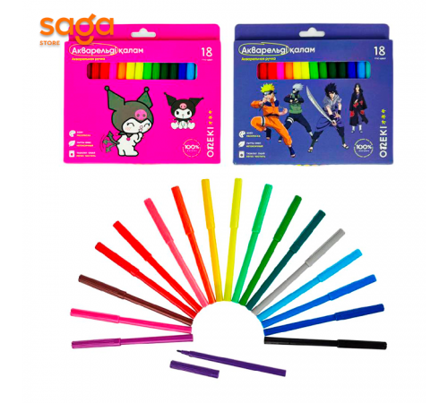 Фломастер Nukte 15401-18цв