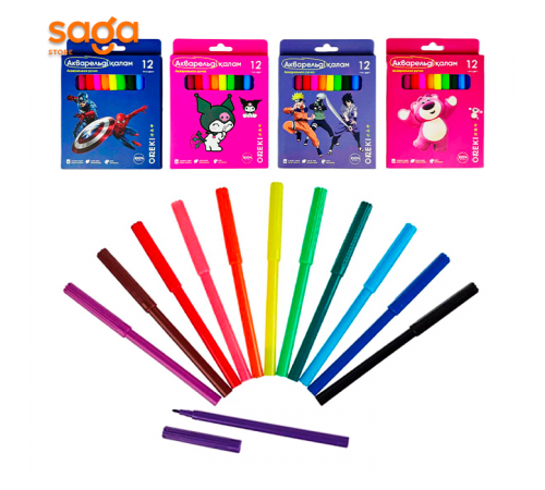 Фломастер Nukte 15401-12цв