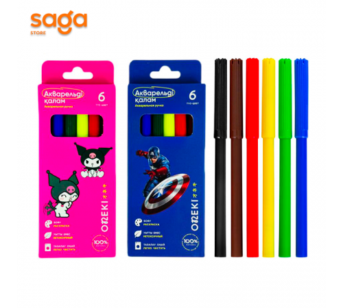 Фломастер Nukte 15401-6цв