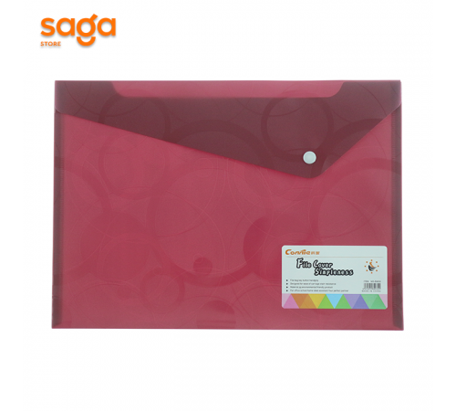 Папка на кнопке, формат-А4, 150мик 12х  6630.