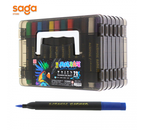 Маркеры акриловые 818-72цв 1/24