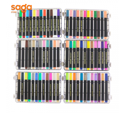 Маркеры акриловые 818-72цв 1/24