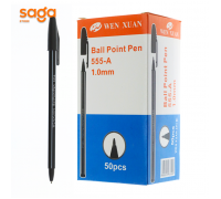 Ручка шариковая 555-А черный 1.0мм 50шт