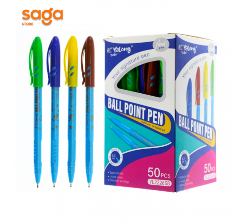 Ручка шариковая Yalong 222638 0.7mm 50шт