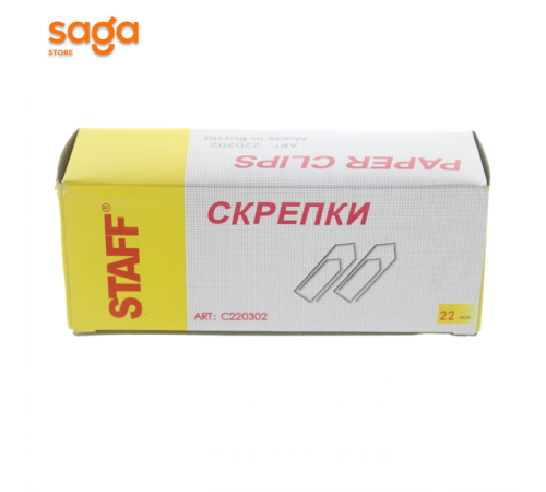 Скрепки 22мм STAFF 10/500 220302