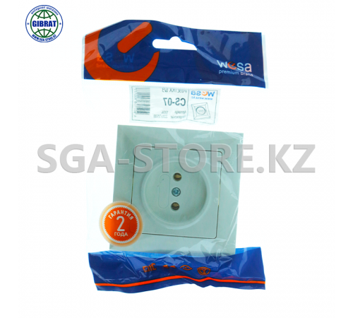 Розетка одинарная CS-07 wesa