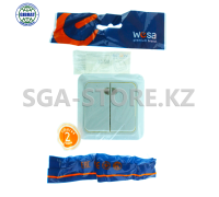 Выключатель двухклавишный открытой установки MZ-04 wesa