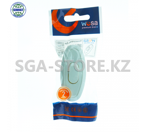 Выключатель одноклавишный кнопка качели разборный на провод МК-100 wesa