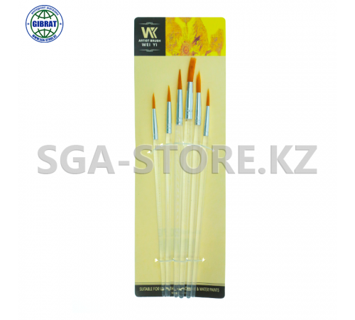 Художественные кисти, в упаковке-6шт. 577-6