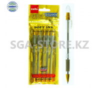 Ручка шариковая " GRIPPER золото ", 0,5мм, синий, в упаковке-5шт. 936-5