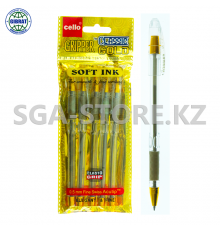 Ручка шариковая " GRIPPER золото ", 0,5мм, синий, в упаковке-5шт. 936-5