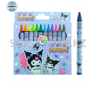 Восковые мелки Kuromi, 12 цветов 802.