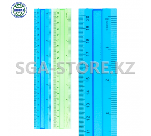 Линейка пластиковая с держателем-20см. 8620.