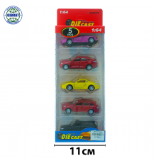 Машина металлическая в наборе-5шт. 6405.