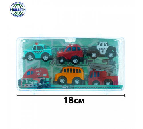 Машина металлическая в наборе-6шт. 793.