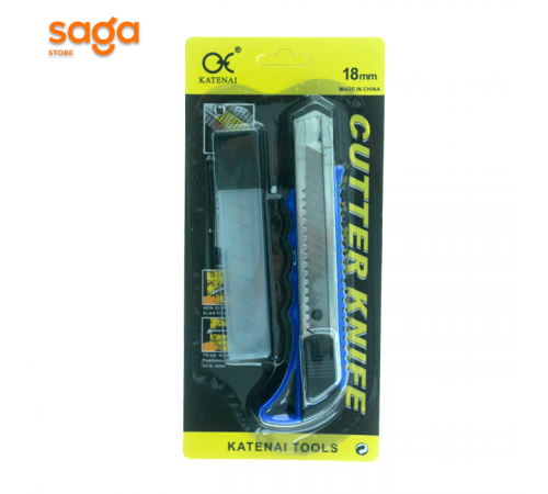 Канцелярский нож с запаской 18мм, 814.