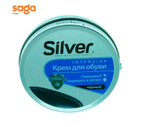 Крем Silver для обуви, черный, 50мл.