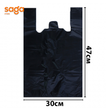 Пакет/Майка "Черный 80", в мешке-80 пачек, в пачке-40шт.