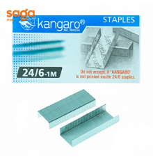 Скоба 24/6 "Kangaro", в коробке-20 пачек, в пачке-1000шт.