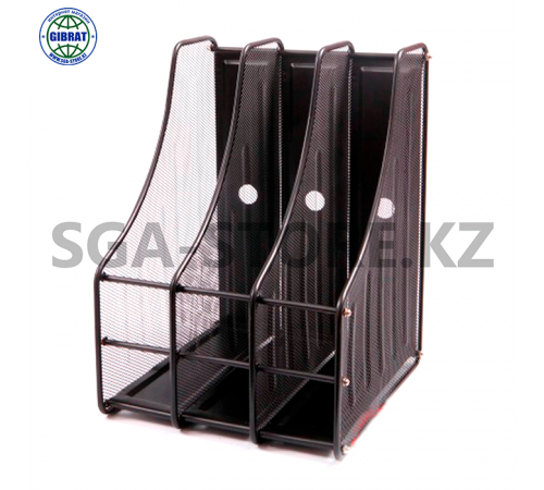 Лоток металлический вертикальный, 3 секций.