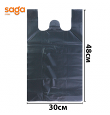 Пакет/Майка "Черный-Арман", в мешке-100пачек, в пачке-27шт.