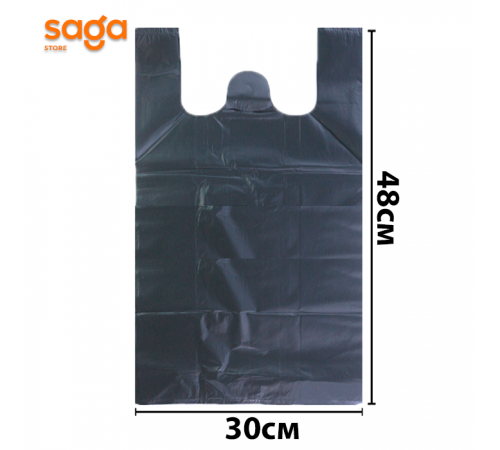 Пакет/Майка "Черный-Арман", в мешке-100пачек, в пачке-27шт.