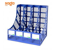 Лоток для документов, вертикальный, пластиковый, 4 секции.