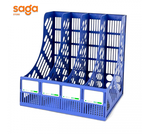 Лоток для документов, вертикальный, пластиковый, 4 секции.