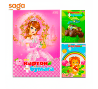 Цветной картон+бумага 8/128 4343.