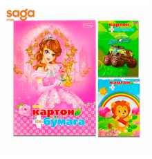 Цветной картон+бумага 8/128 4343.