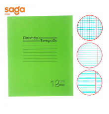 Тетрадь 12 листов школьная, белая 412 1/400 Вектор