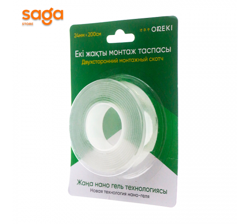 Клейкая лента/скотч, 24мм*200см 1/96 двухсторонняя ON-0710.
