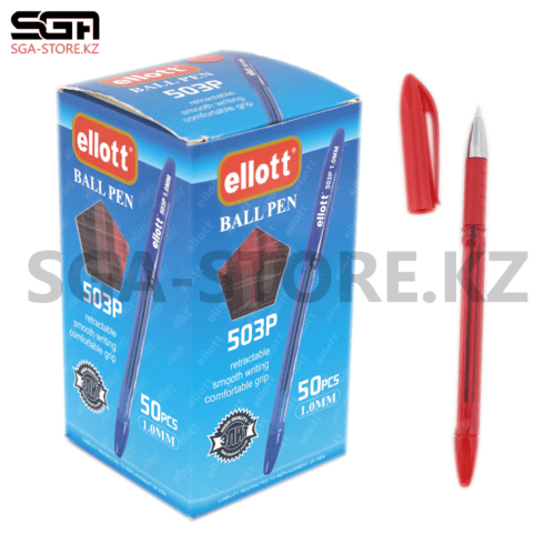 Ручка шариковая "Ellott-503P" 1mm, в упаковке-50шт.
