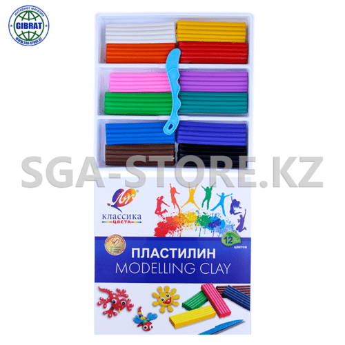 Пластилин "Луч-Классика" 12 цветов