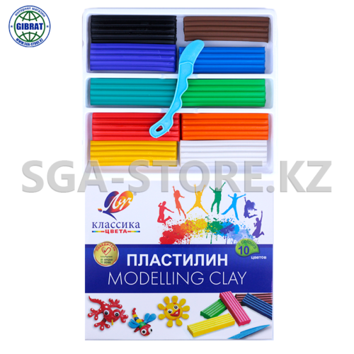 Пластилин “Луч-Классика”, 10 цветов, 0333
