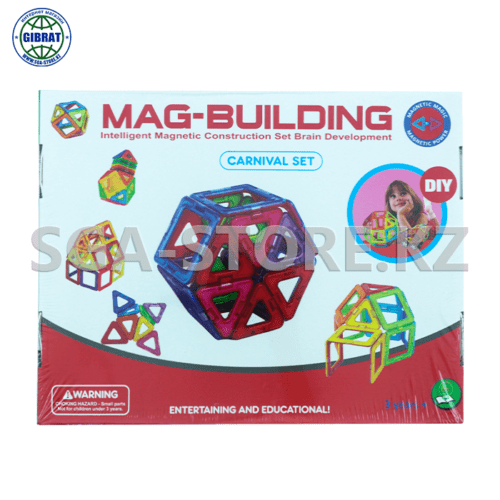 Конструктор магнитный "MAG-Building"  36 деталей LB 36