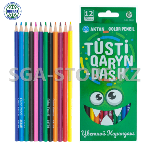 Карандаши цветные "Актан" 12цв.  2365-12