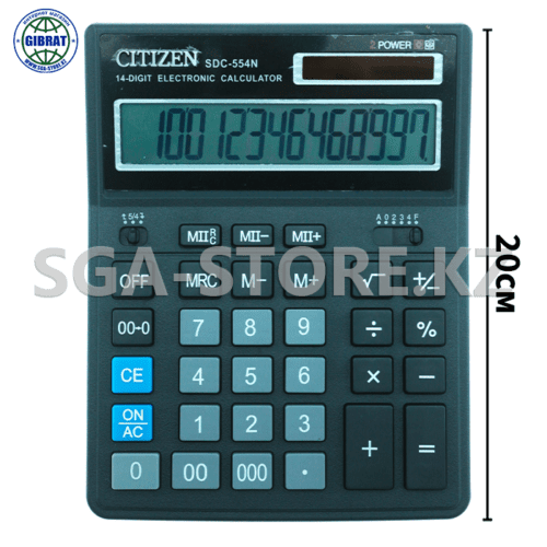 Калькулятор "Citizen", 14-разрядный, N554