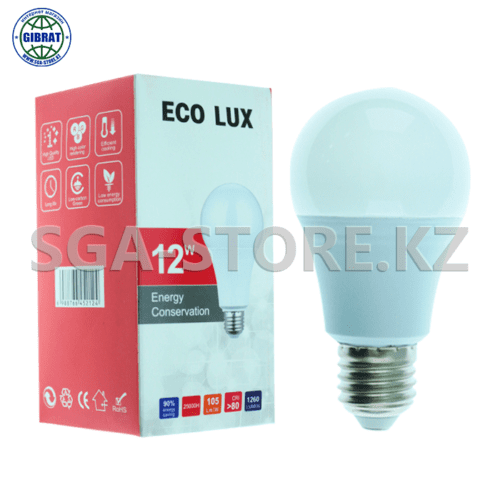 Лампочка 12w, E27, 6500, ECO LUX