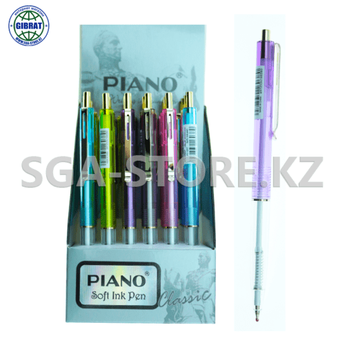Ручка шариковая "Piano", 0.7мм, синий, в упаковке-24шт. PT-017