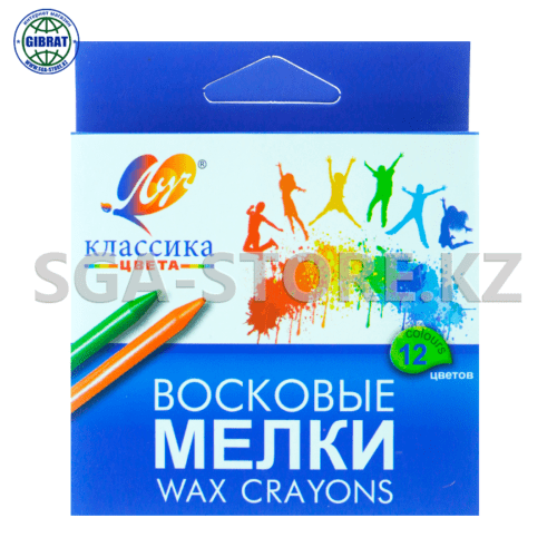 Восковые мелки Классика, 12 цветов 861-08