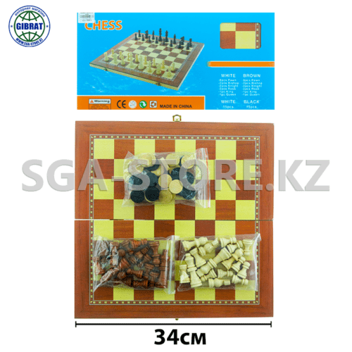 Настольная игра 3в1 Шахматы 4250.