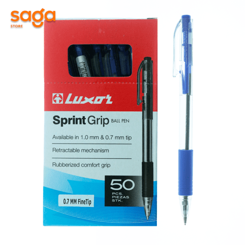 Ручка шариковая Luxor Sprint Grip, синий, 0,7мм. 1242. 054763.